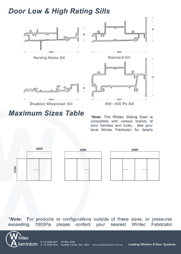 Wintec Sliding Door Cka Windows Doors
